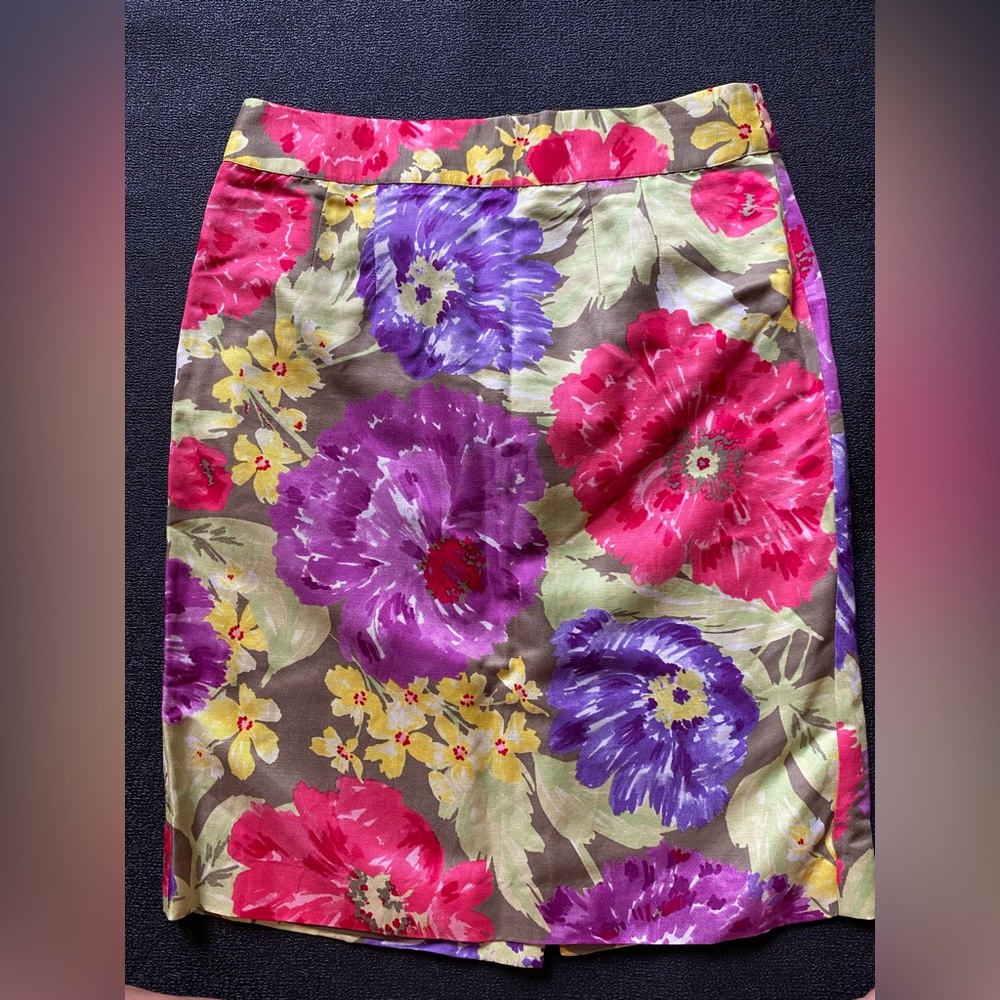 Floral Banana Republic skirt